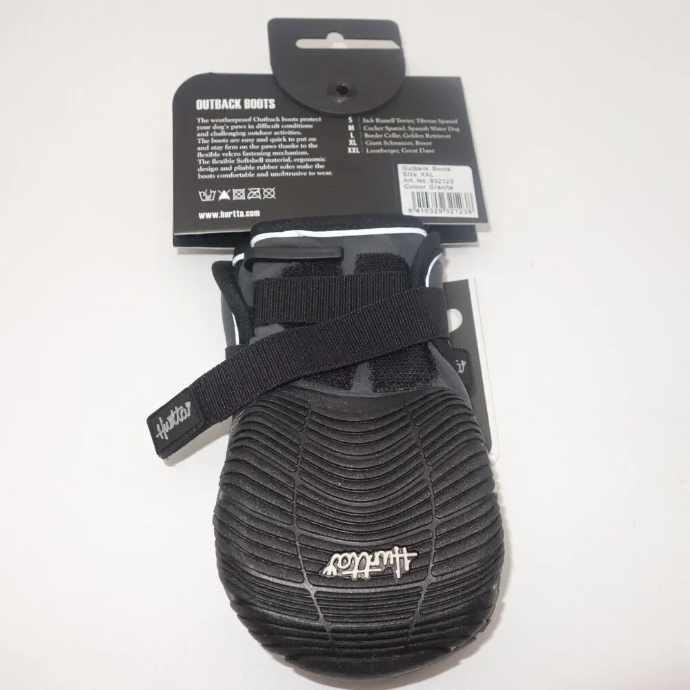 NEW HURTTA Outback Non Slip All Weather Dog Boots Shoes Size XXL